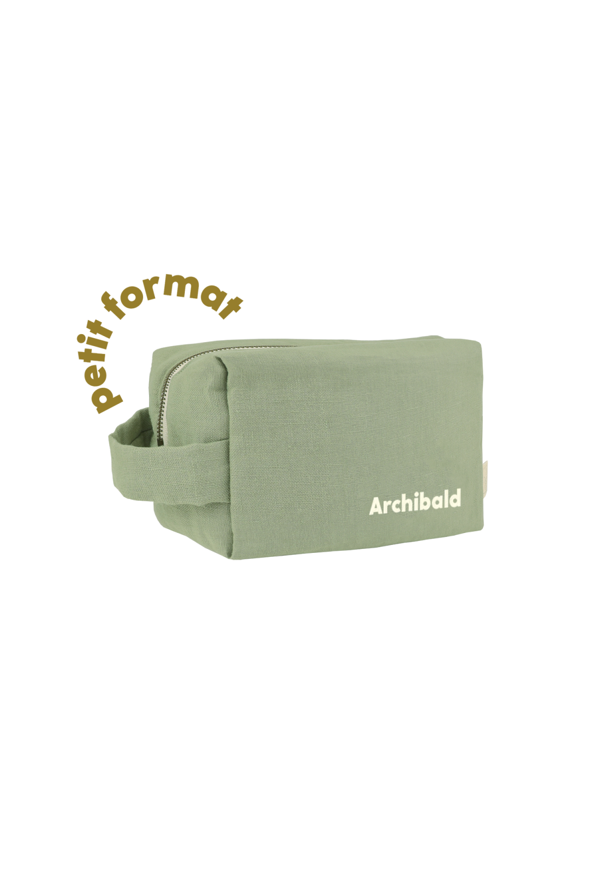 small personalized linen toiletry bag for children and adults