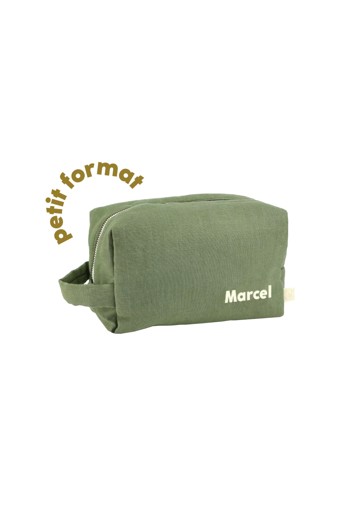 pequeño neceser de lino personalizable para niño adulto