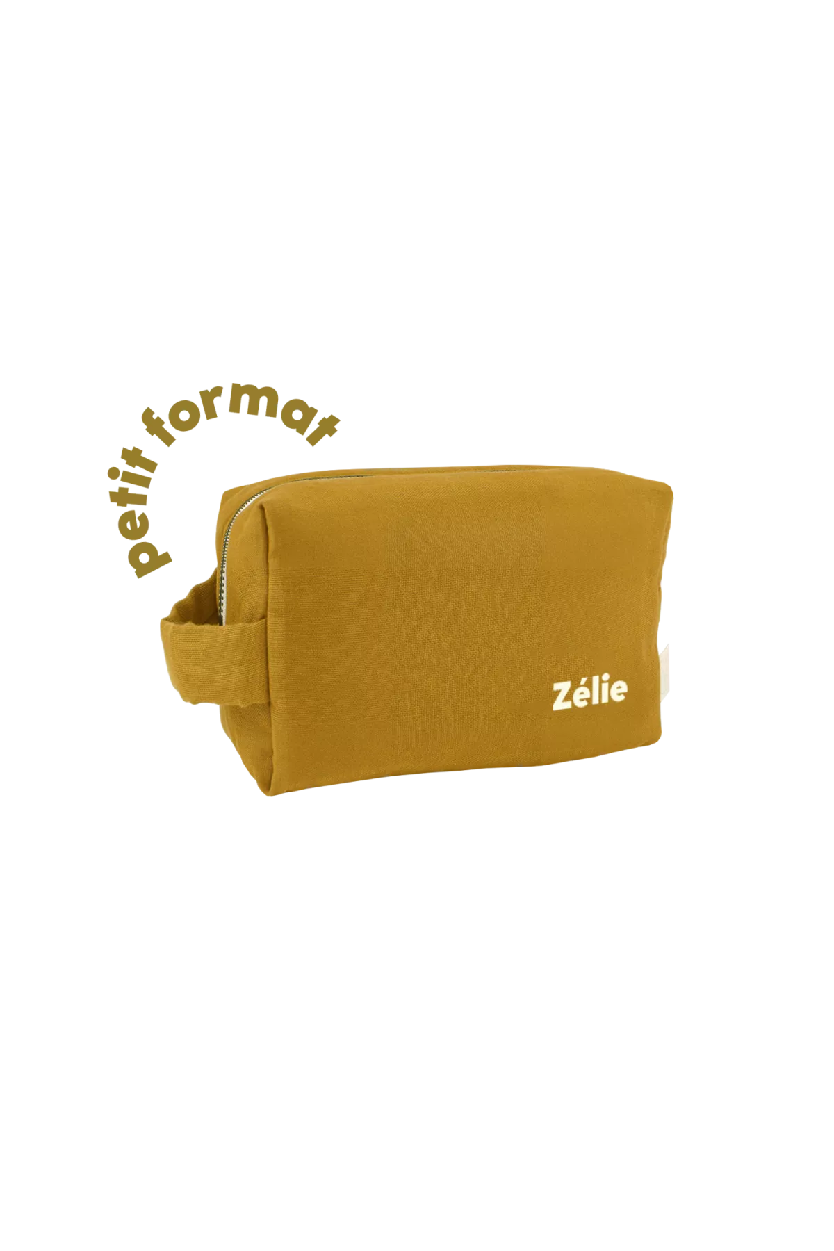 petite trousse de toilette en lin personnalisable pour enfant adulte