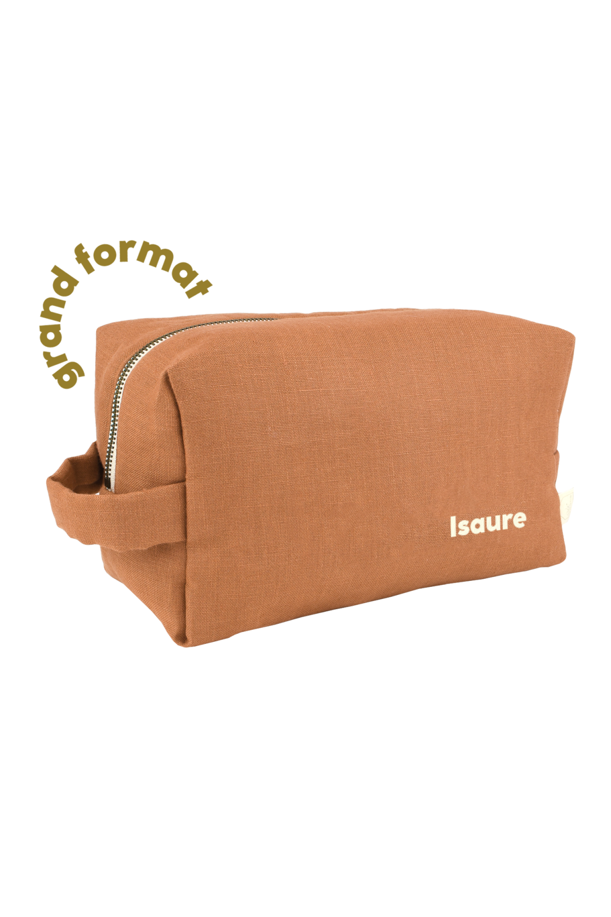 gran neceser con bolsillos interiores de lino personalizable niño adulto