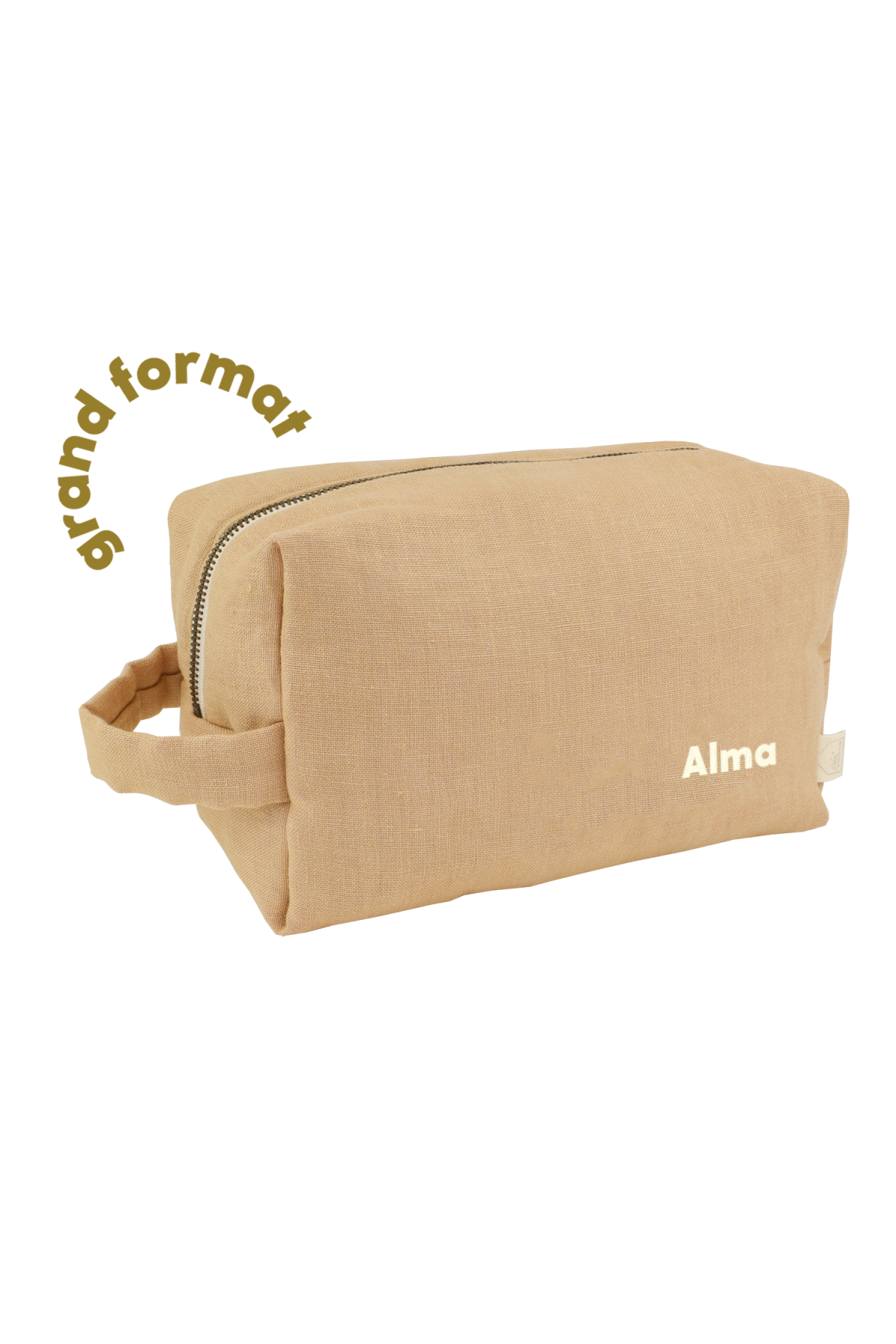 gran neceser con bolsillos interiores de lino personalizable niño adulto