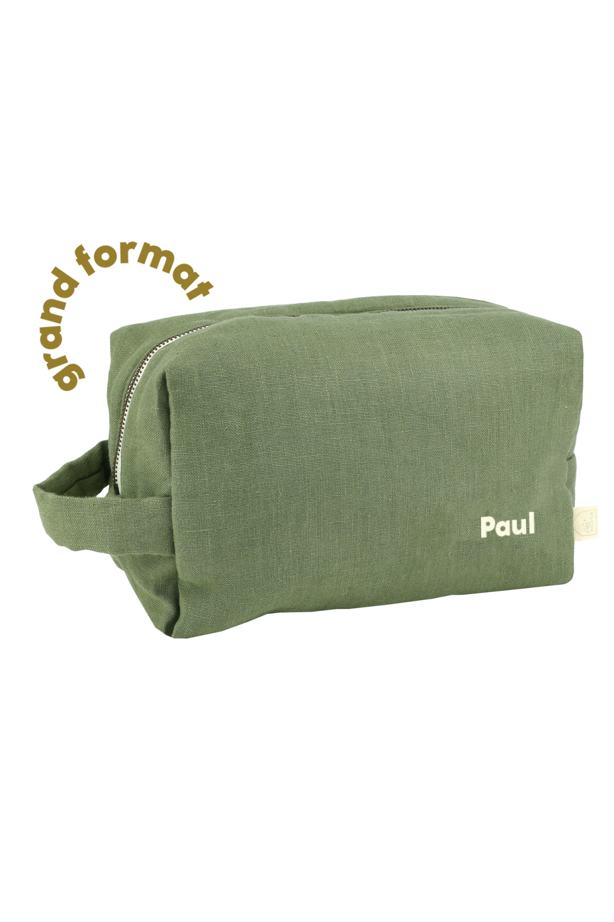 gran neceser con bolsillos interiores de lino personalizable niño adulto