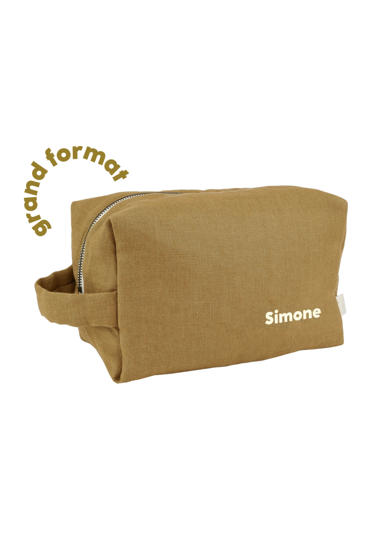 gran neceser con bolsillos interiores de lino personalizable niño adulto