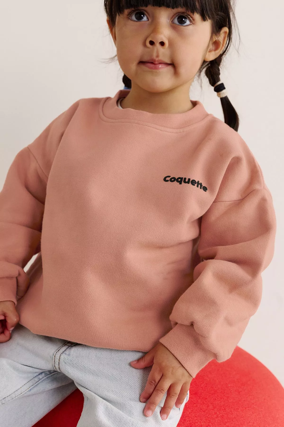 cute personalisable plain mixed cotton children's sweatshirt