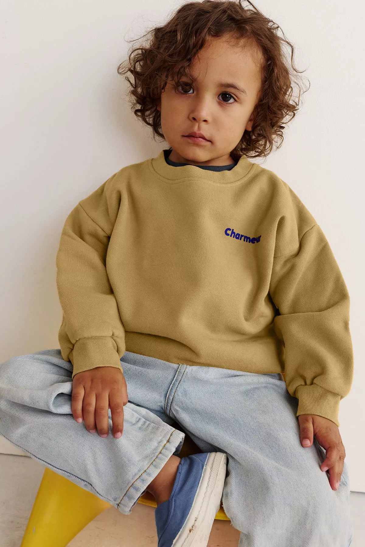 lovely unisex plain cotton children's sweatshirt, personalizable