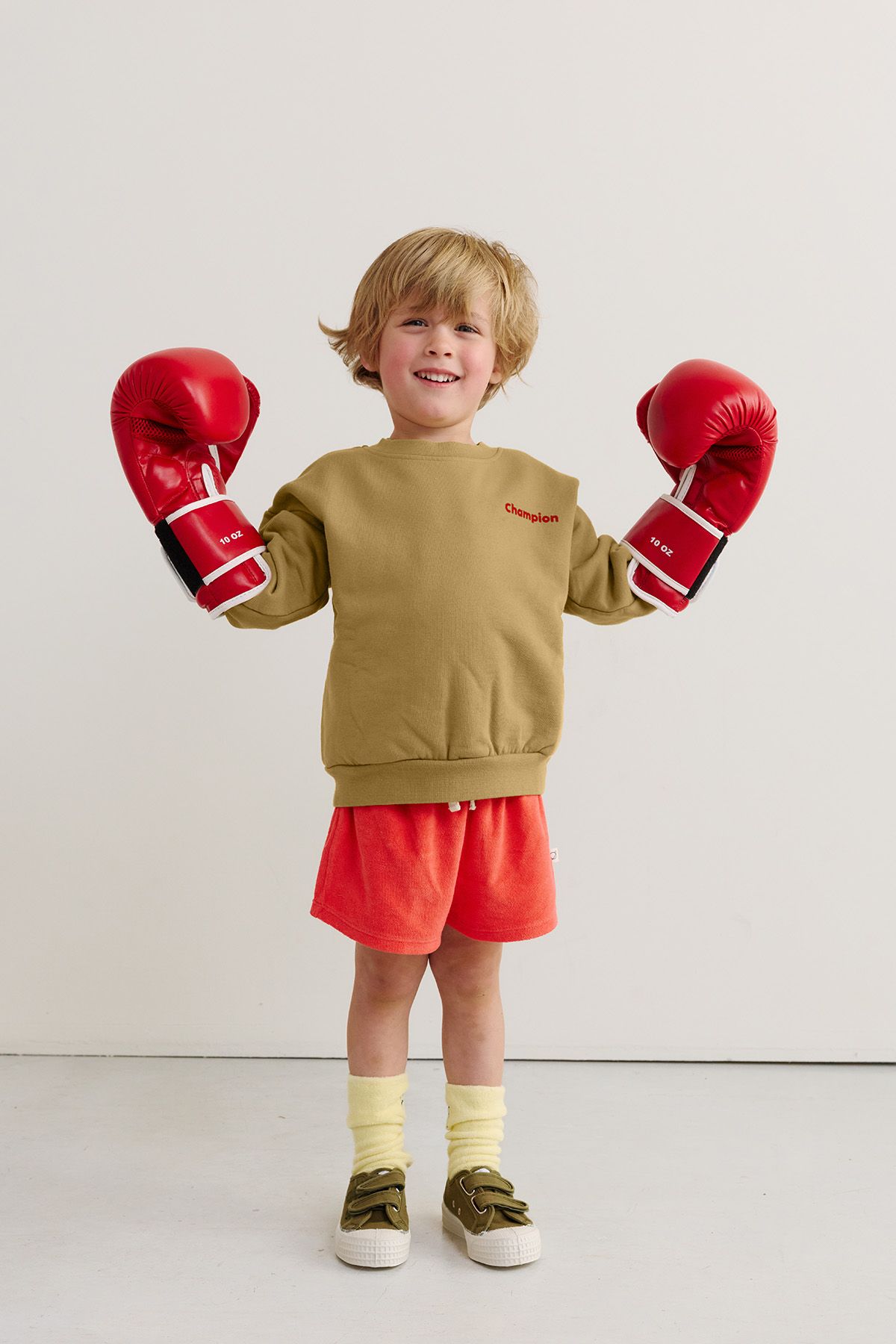 bonita sudadera infantil de algodón mixto liso personalizable