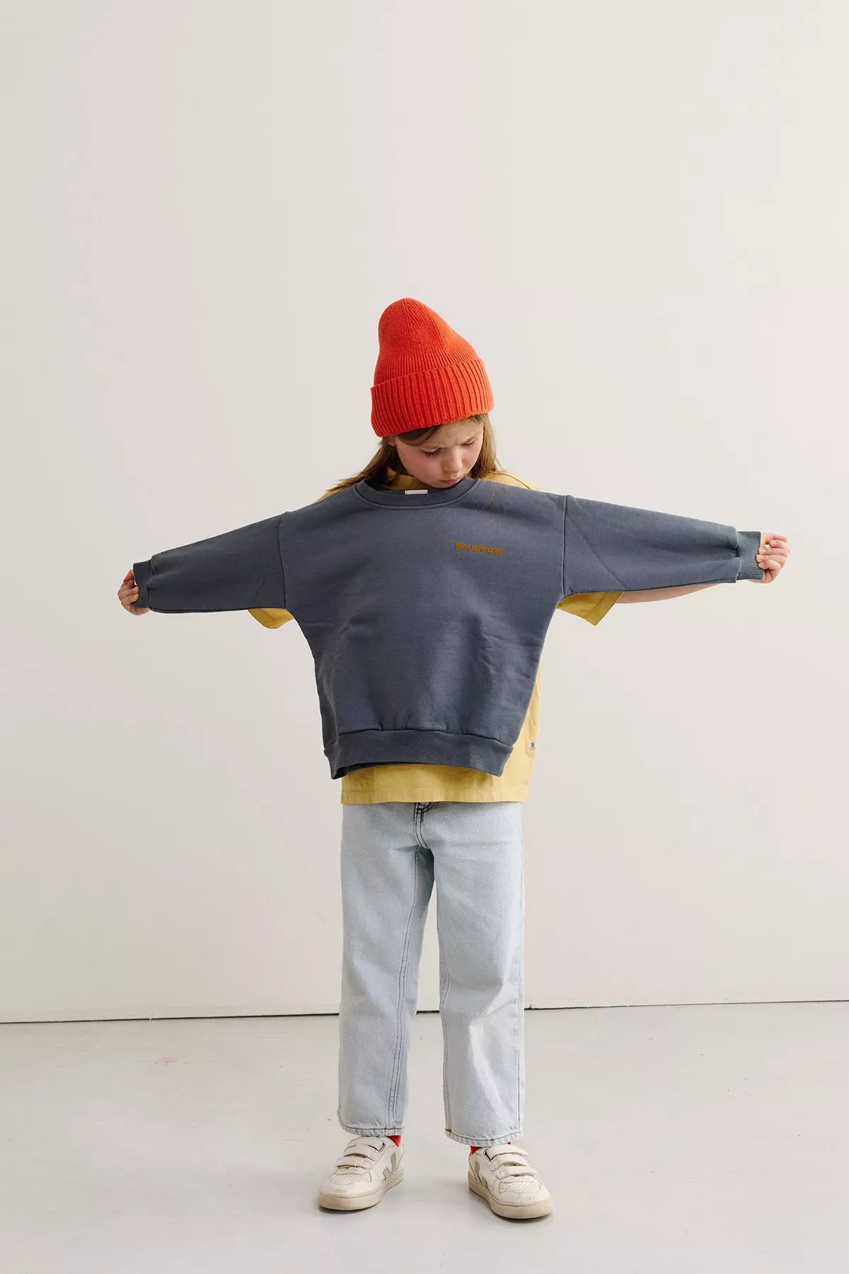 joli sweat enfant coton mixte uni personnalisable