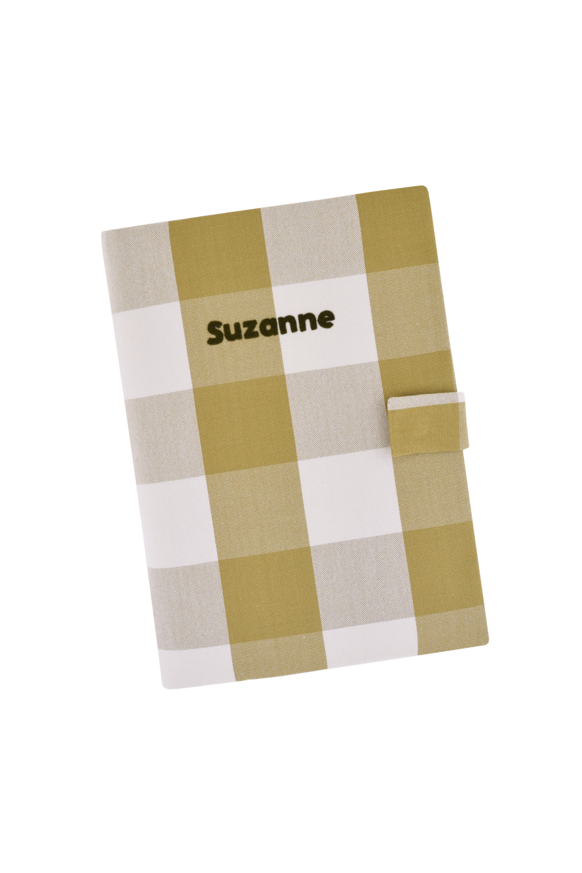 funda para cartilla de salud a cuadros para bebé personalizable