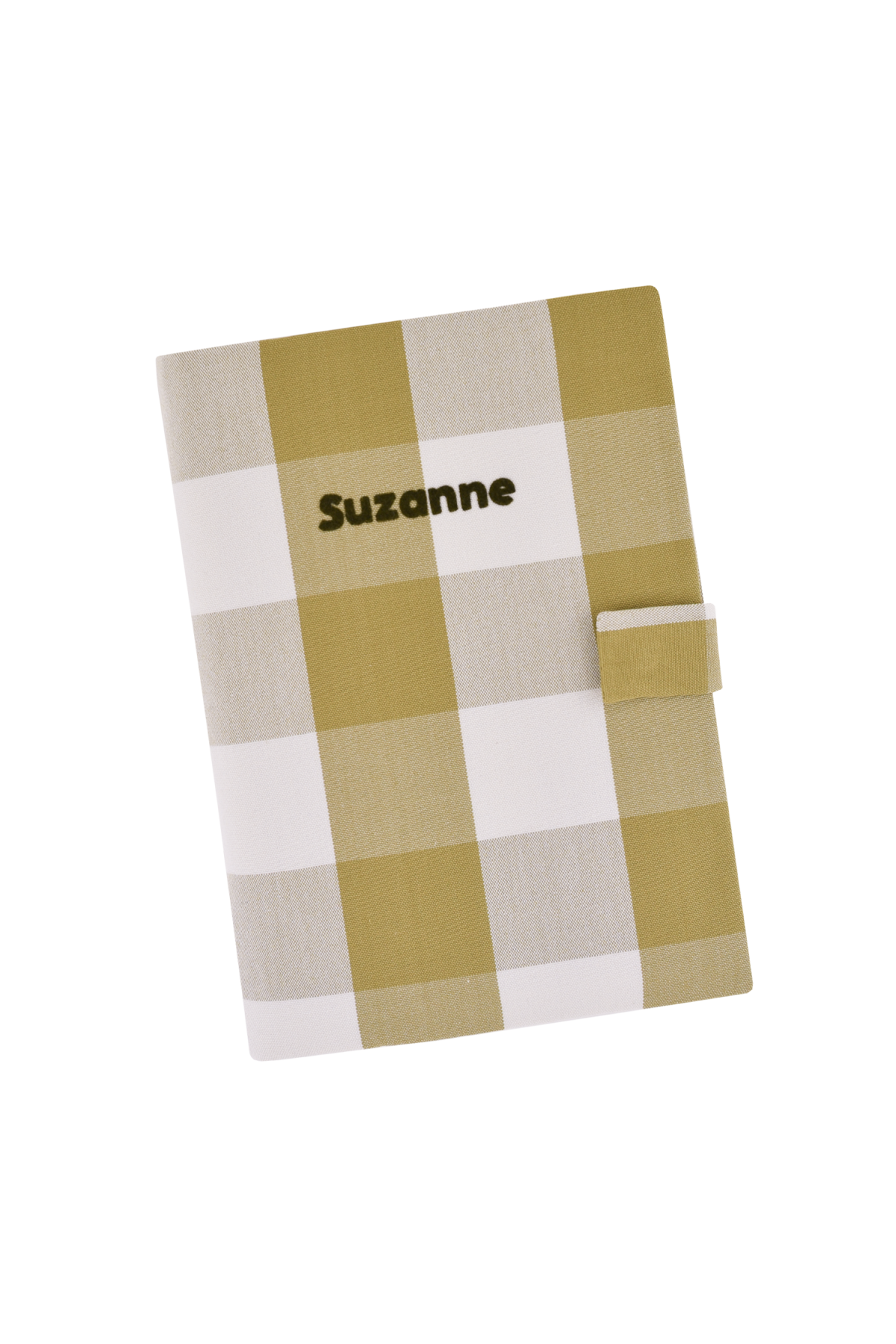 protège carnet de santé à carreaux pour bébé personnalisable