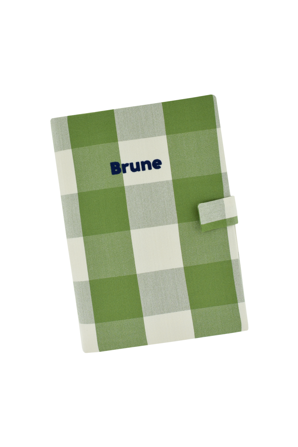 personalizable checkered baby health record book cover