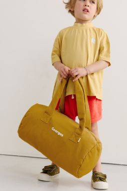 personalizable children's sports bag in thick cotton with zip