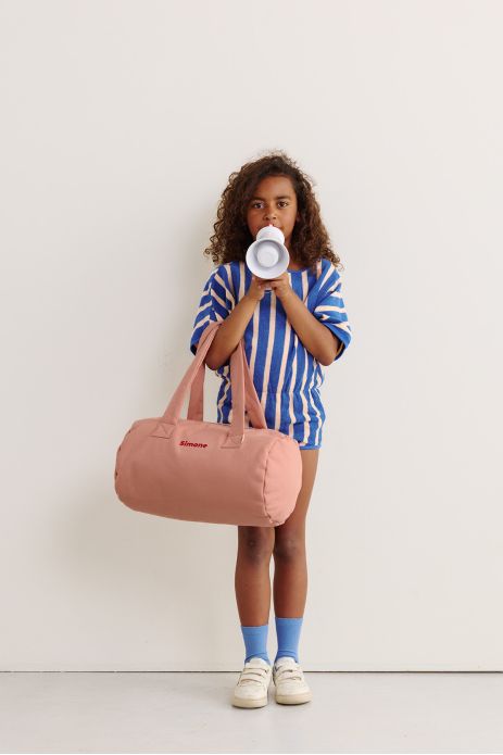 bolsa de deporte infantil personalizable en algodón grueso y con cremallera