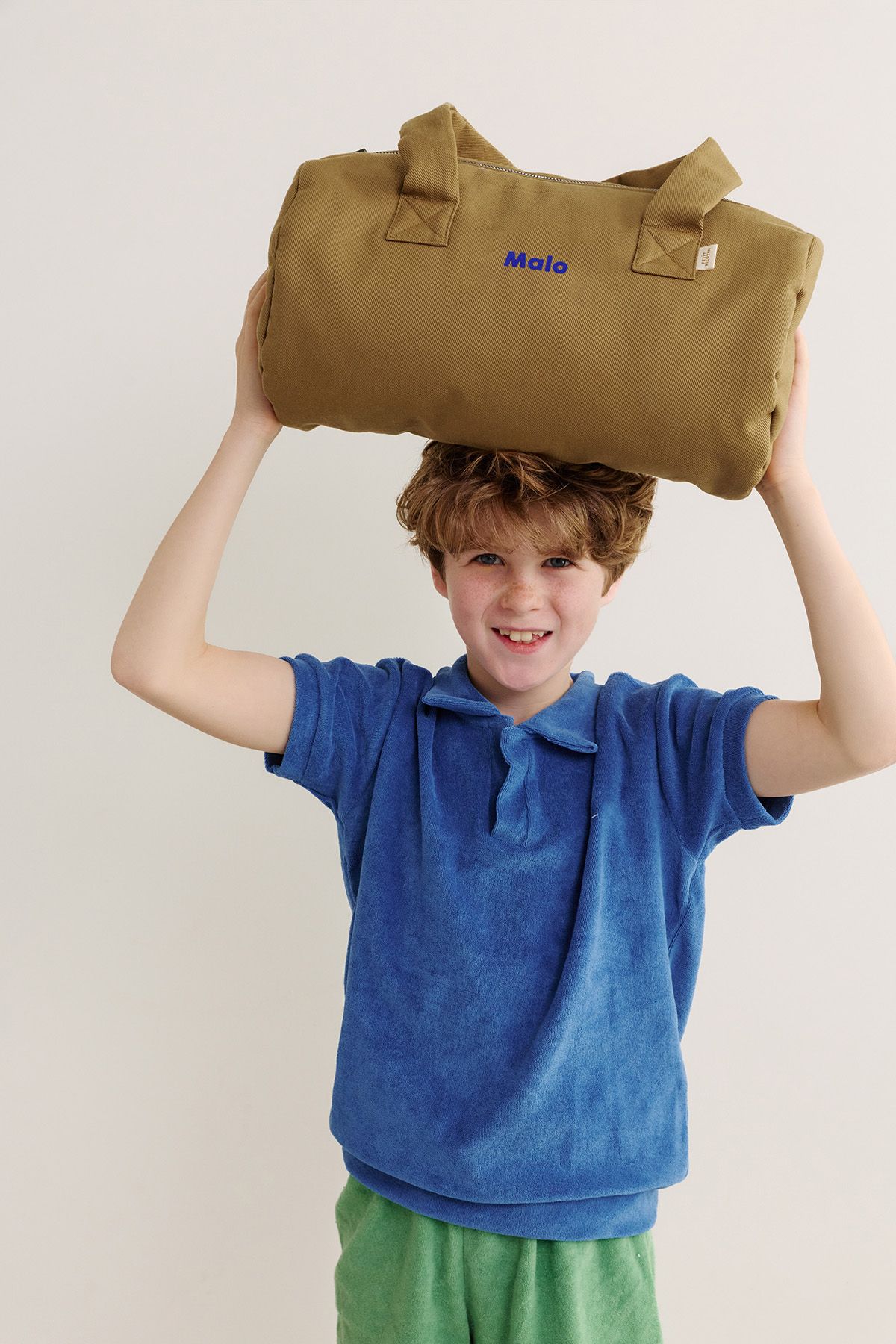 sac de sport enfant personnalisable en coton épais et avec zip