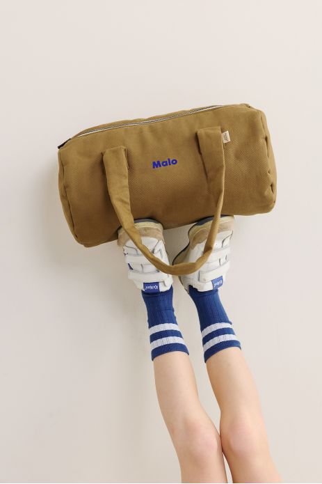 personalizable children's sports bag in thick cotton with zip