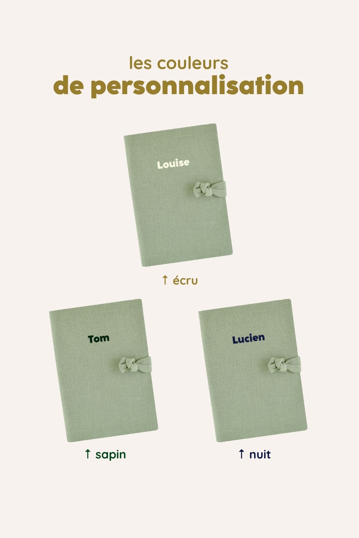 protector de cartilla de salud de lino personalizado - idea de regalo de nacimiento personalizado