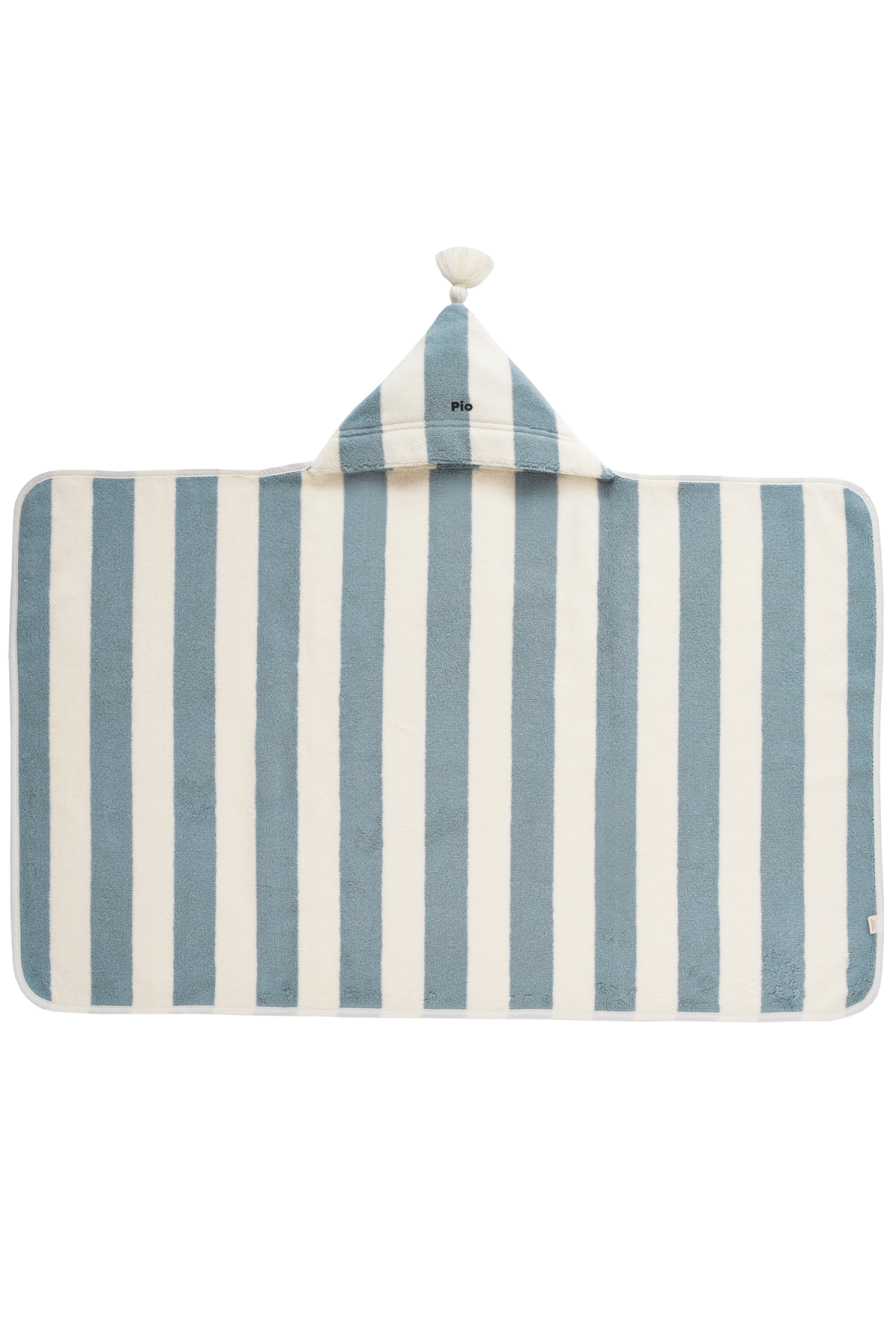 personalized striped terry cloth baby bath cape