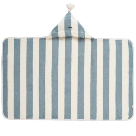 capa de baño bebé de esponja a rayas y personalizable