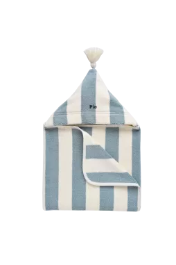capa de baño bebé de esponja a rayas y personalizable