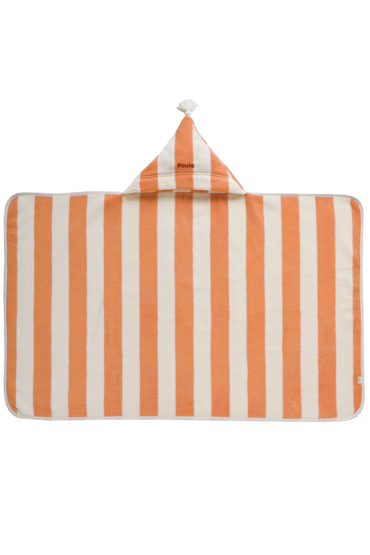 personalized striped terry cloth baby bath cape