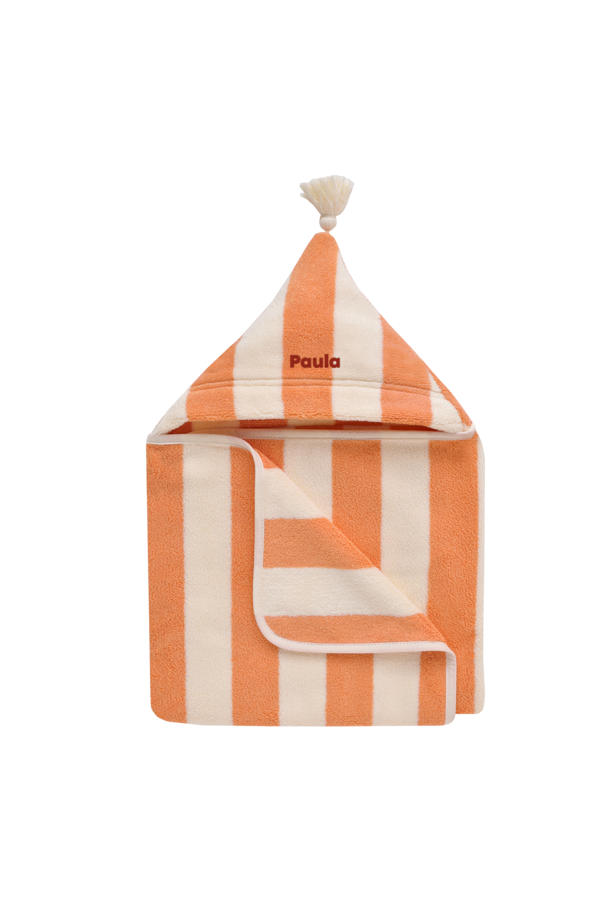 capa de baño bebé de esponja a rayas y personalizable