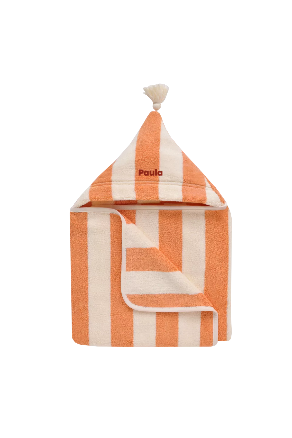 personalized striped terry cloth baby bath cape