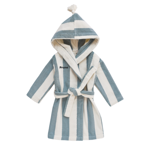 peignoir enfant à rayures en éponge personnalisable