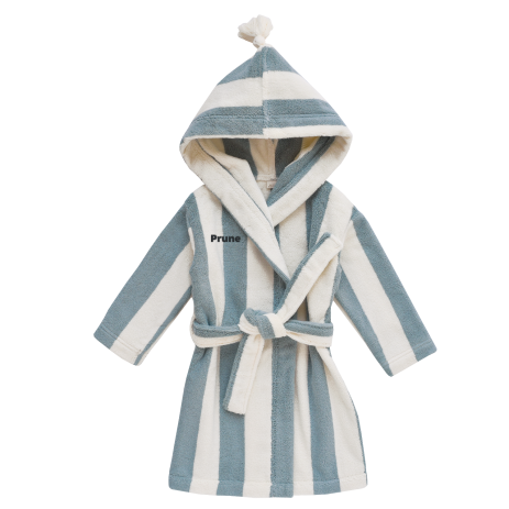personalized striped terry cloth children's bathrobe