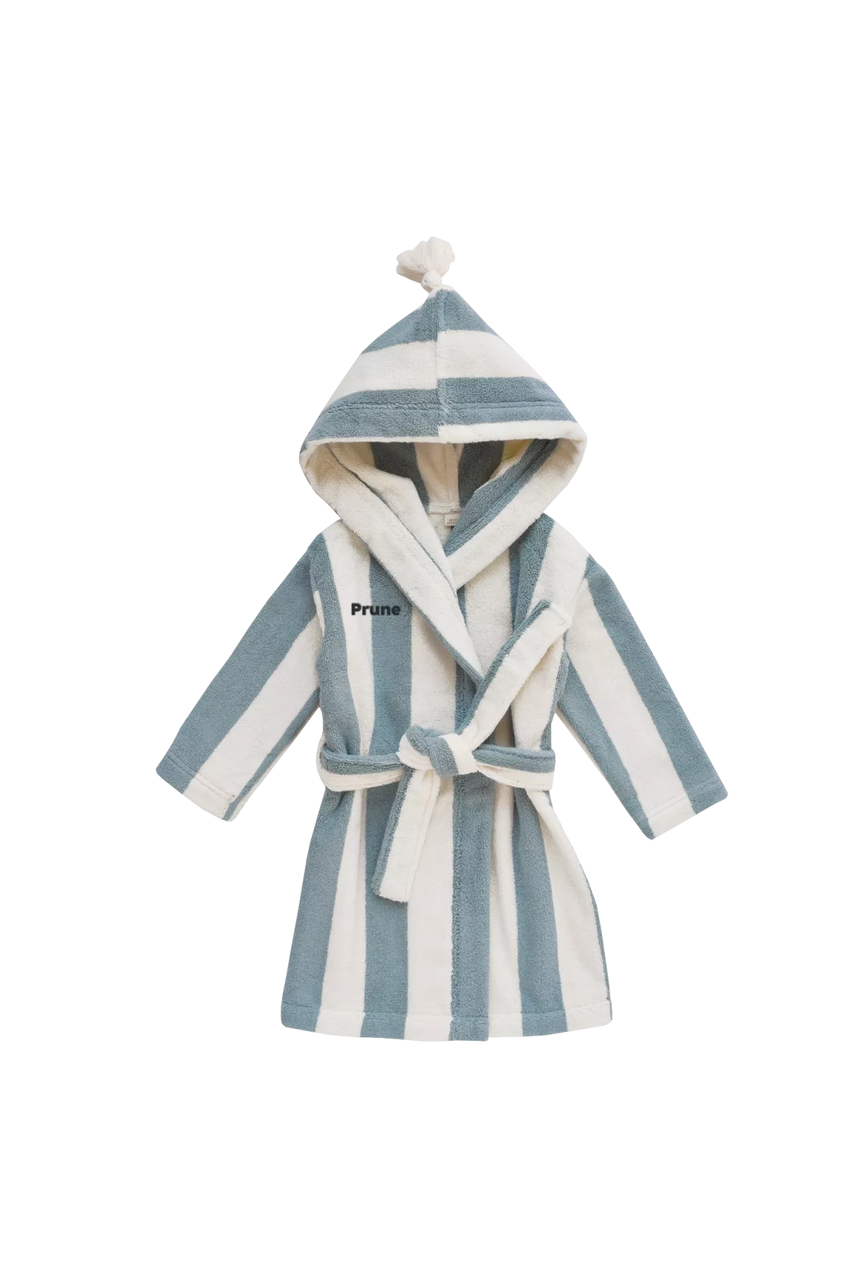 peignoir enfant à rayures en éponge personnalisable