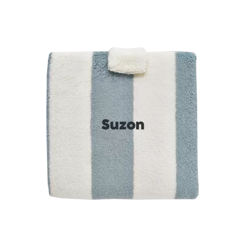 personalized striped terry cloth travel changing mat