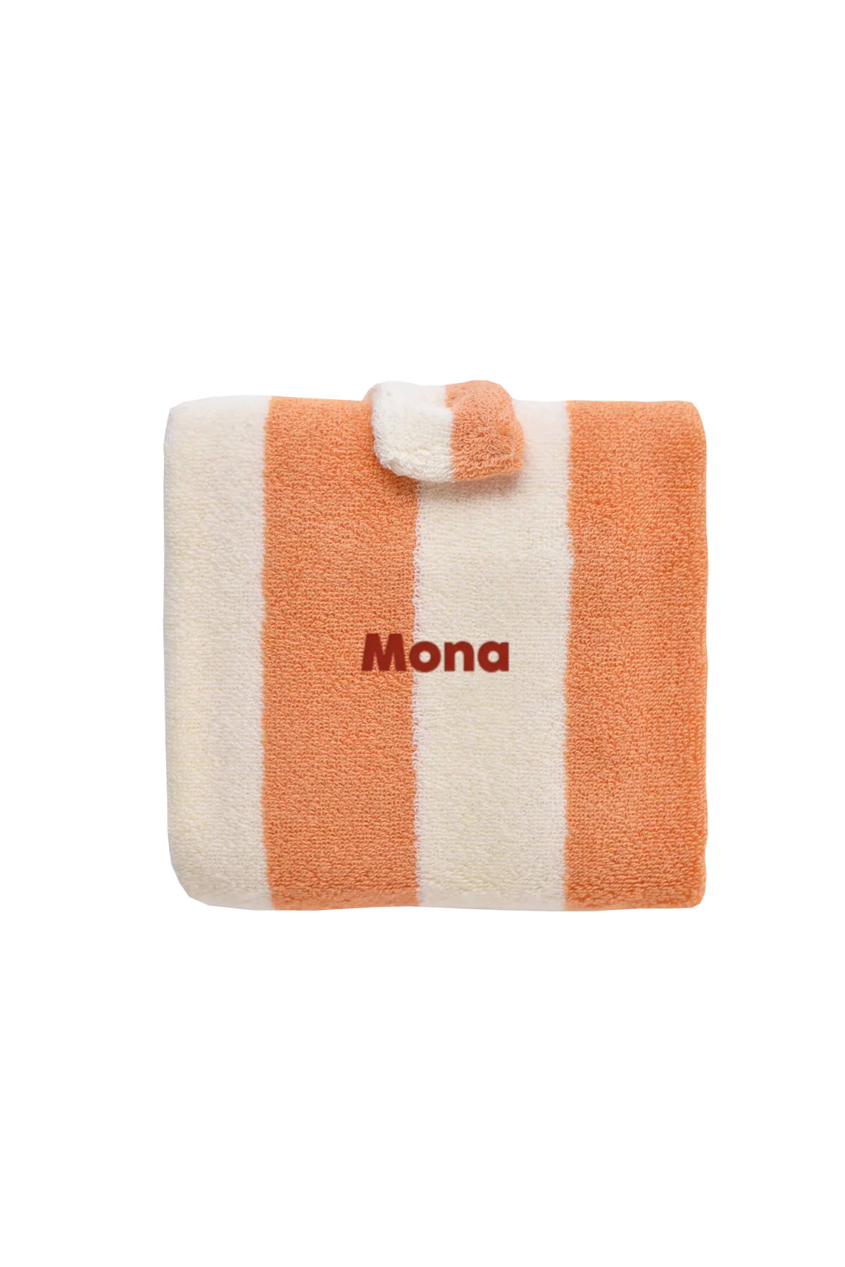 tapis à langer de voyage en éponge à rayures personnalisable