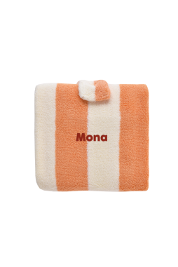 personalized striped terry cloth travel changing mat