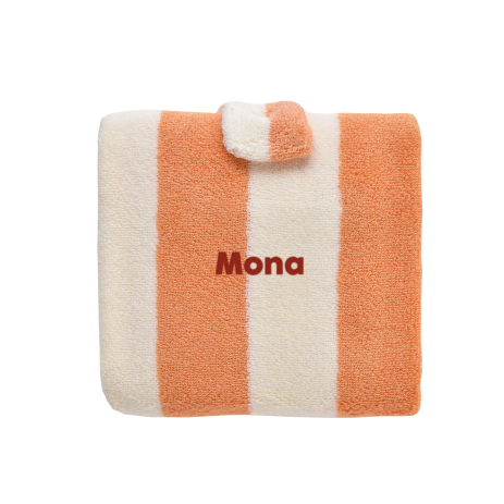 personalized striped terry cloth travel changing mat