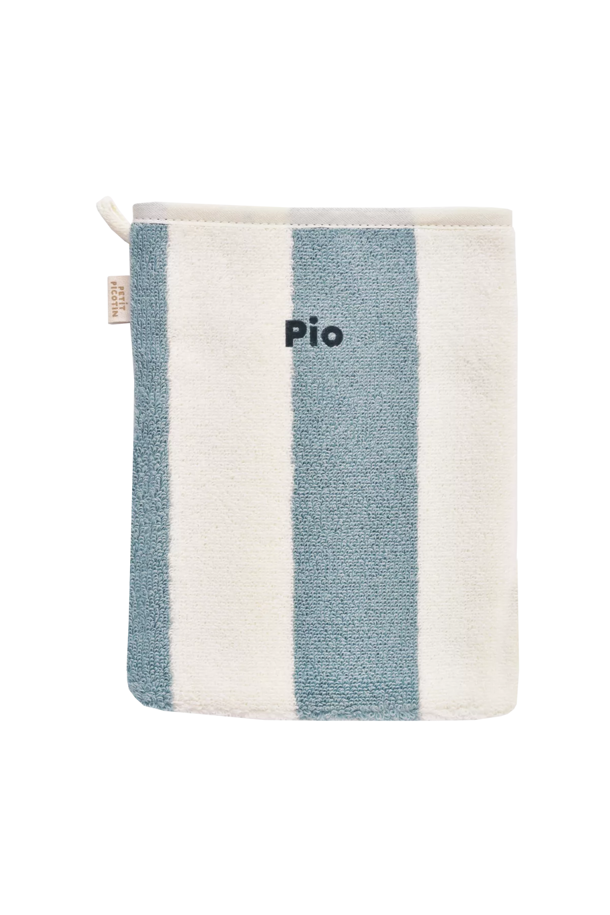 manopla de baño de esponja a rayas personalizable