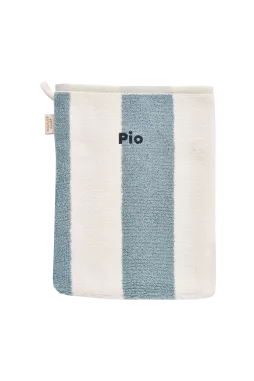 manopla de baño de esponja a rayas personalizable