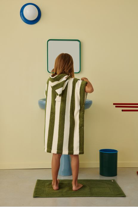 striped terry poncho, personalizable for children