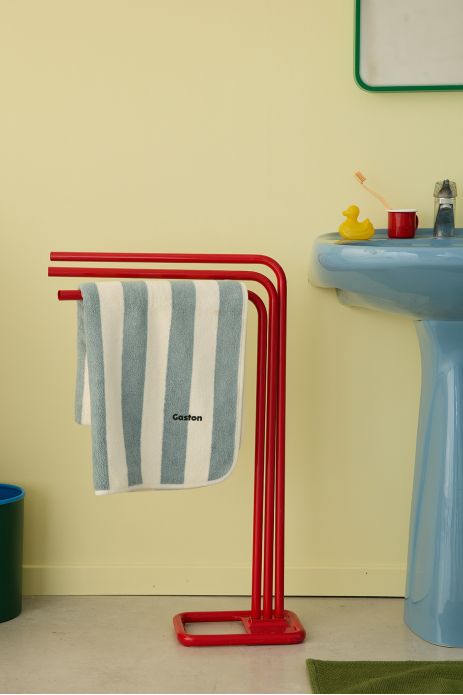 striped terry bath towel, personalizable for children