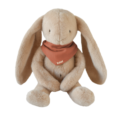 Peluche de apego de conejito para bebé, personalizable, regalo de nacimiento, hecha en Francia