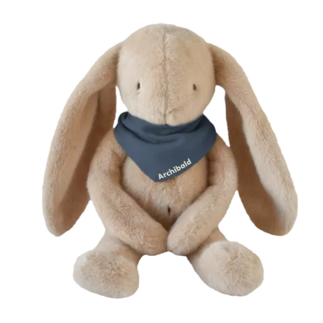 doudou lapin bébé personnalisable cadeau naissance made in france