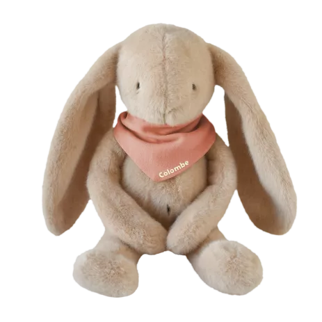 Peluche de apego de conejito para bebé, personalizable, regalo de nacimiento, hecha en Francia