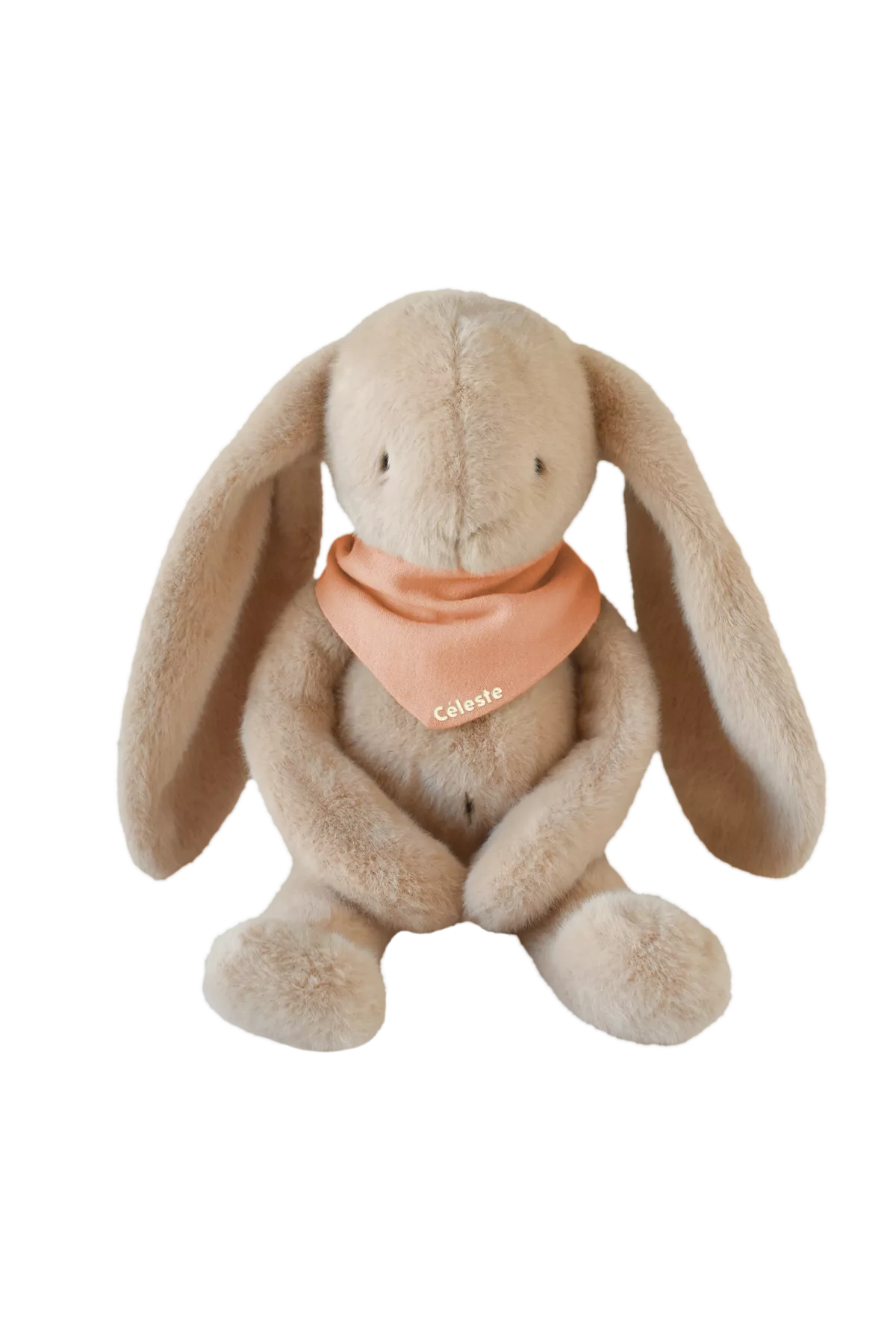 Personalizable baby bunny lovey, made-in-France newborn gift