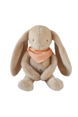 Peluche de apego de conejito para bebé, personalizable, regalo de nacimiento, hecha en Francia