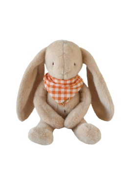 Personalizable baby bunny lovey, made-in-France newborn gift