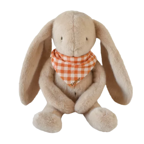 Peluche de apego de conejito para bebé, personalizable, regalo de nacimiento, hecha en Francia