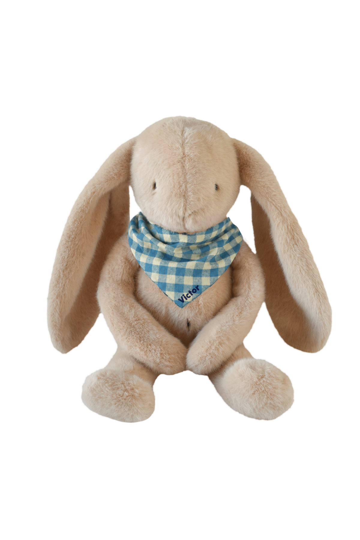 Peluche de apego de conejito para bebé, personalizable, regalo de nacimiento, hecha en Francia