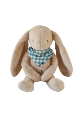 Personalizable baby bunny lovey, made-in-France newborn gift