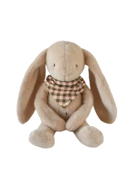 Personalizable baby bunny lovey, made-in-France newborn gift