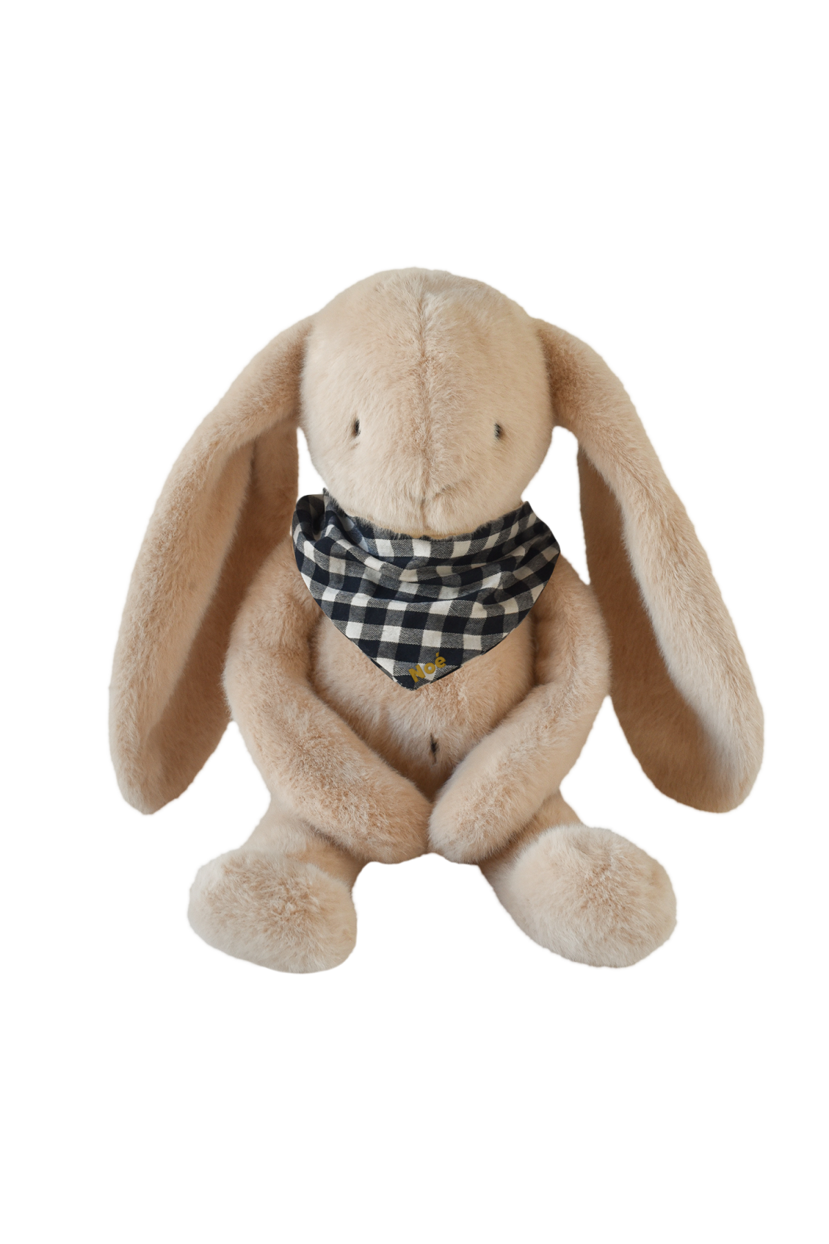 Personalizable baby bunny lovey, made-in-France newborn gift