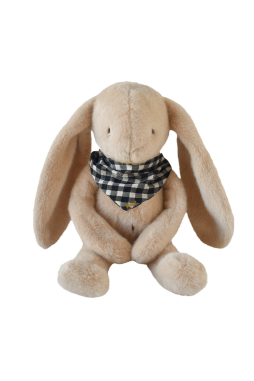 Personalizable baby bunny lovey, made-in-France newborn gift