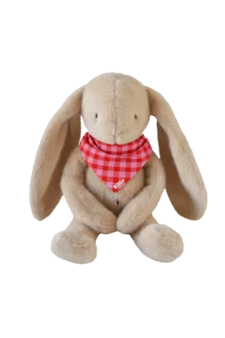 Personalizable baby bunny lovey, made-in-France newborn gift
