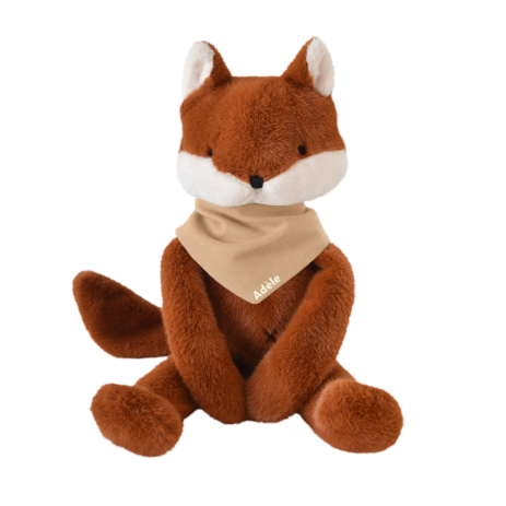 doudou renard bébé personnalisable cadeau naissance made in france